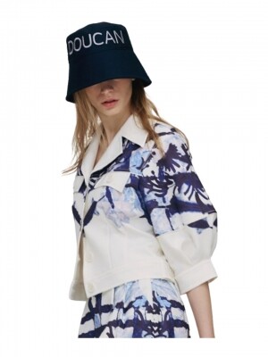 두칸 DSN-3812 BKH NY 코튼 자수 버킷햇 네이비 DOUCAN